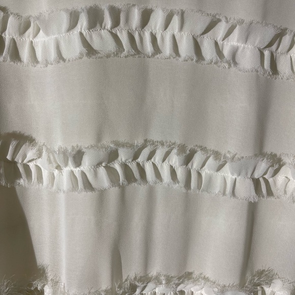 Guess Mock Neck Ruffled Woven Shirt
Style # W64H53W4S42 - Picture 4 of 5